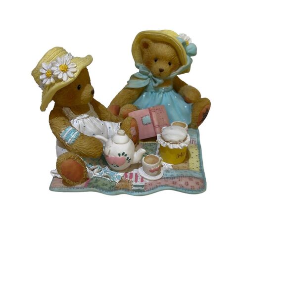 Cherished Teddies VTG 1992 Freda & Tina Our Friendship is a Perfect Blend 6x5x3 - Picture 4 of 9